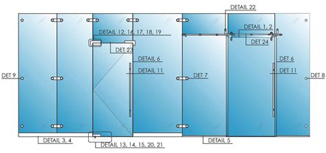 glass wall framing dimensions